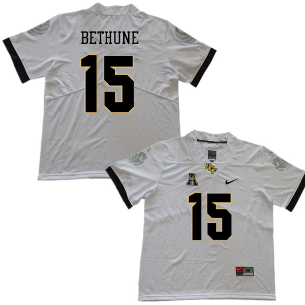 Men #15 Tatum Bethune UCF Knights College Football Jerseys Sale-White